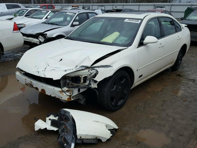 2G1WD58C989101753 - 2008 CHEVROLET IMPALA SUP WHITE photo 2