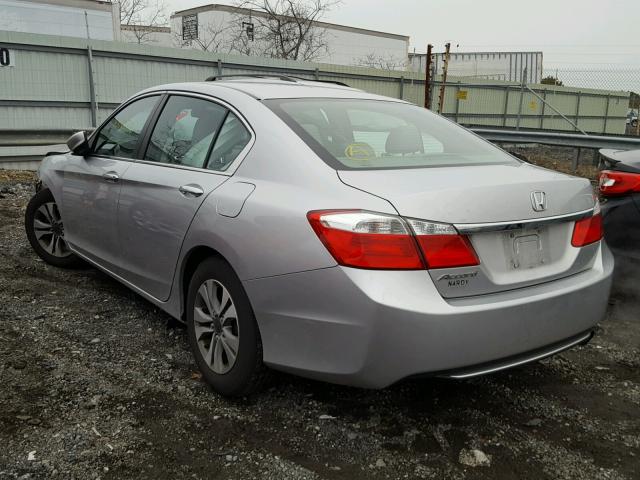 1HGCR2F39EA082295 - 2014 HONDA ACCORD LX SILVER photo 3