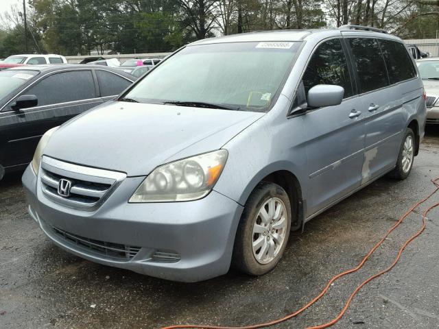 5FNRL38716B020379 - 2006 HONDA ODYSSEY EX BLUE photo 2