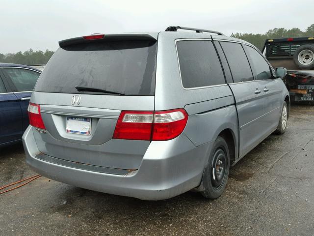 5FNRL38716B020379 - 2006 HONDA ODYSSEY EX BLUE photo 4