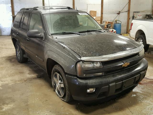 1GNDT13S942380940 - 2004 CHEVROLET TRAILBLAZE BLACK photo 1