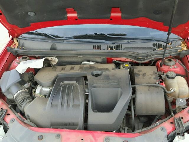 1G1AL18F687237047 - 2008 CHEVROLET COBALT LT RED photo 7