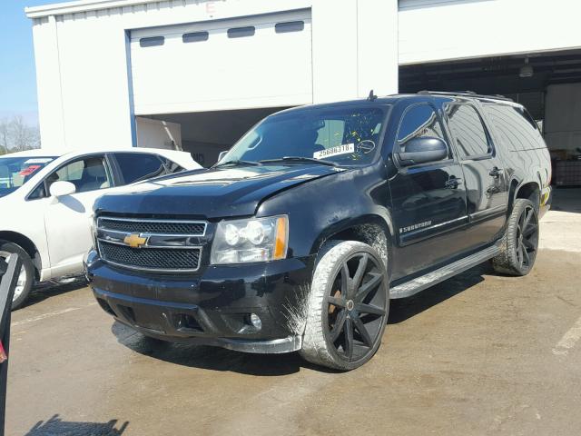 1GNFC16077R269379 - 2007 CHEVROLET SUBURBAN C BLACK photo 2