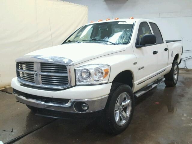 1D7HU18278J210724 - 2008 DODGE RAM 1500 S WHITE photo 2