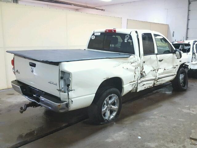 1D7HU18278J210724 - 2008 DODGE RAM 1500 S WHITE photo 4