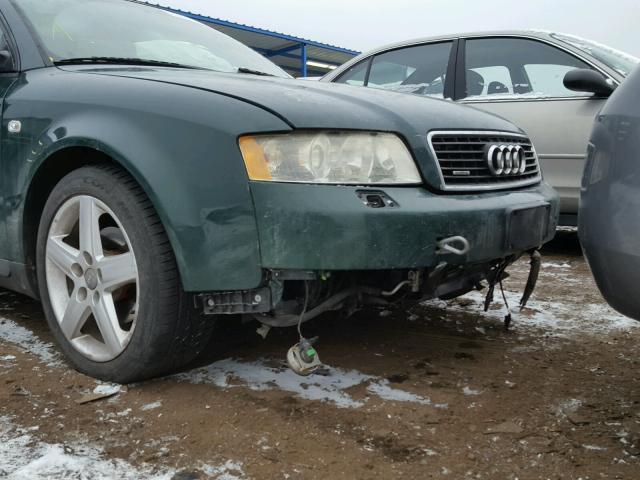 WAULC68E93A305824 - 2003 AUDI A4 1.8T QU GREEN photo 9