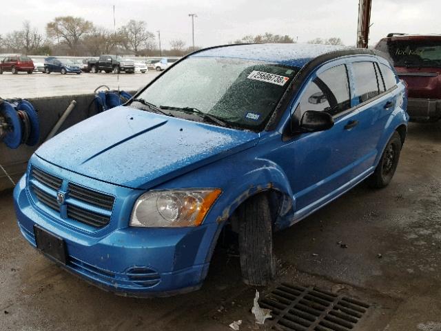 1B3HB28C08D536864 - 2008 DODGE CALIBER BLUE photo 2