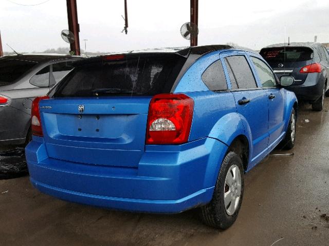 1B3HB28C08D536864 - 2008 DODGE CALIBER BLUE photo 4