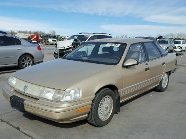 1MECM5340LG642418 - 1990 MERCURY SABLE LS GOLD photo 2