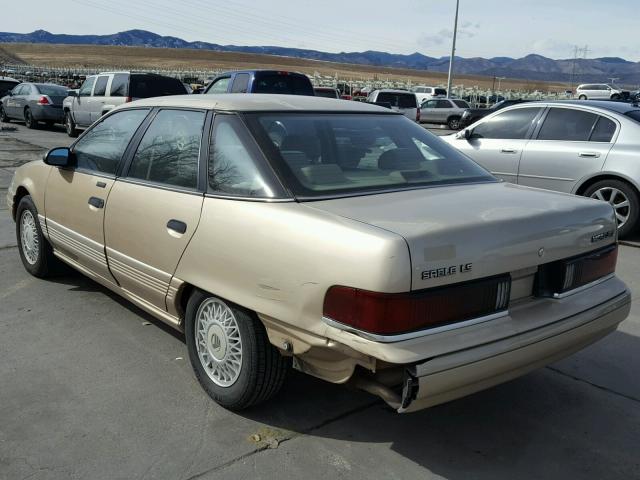 1MECM5340LG642418 - 1990 MERCURY SABLE LS GOLD photo 3