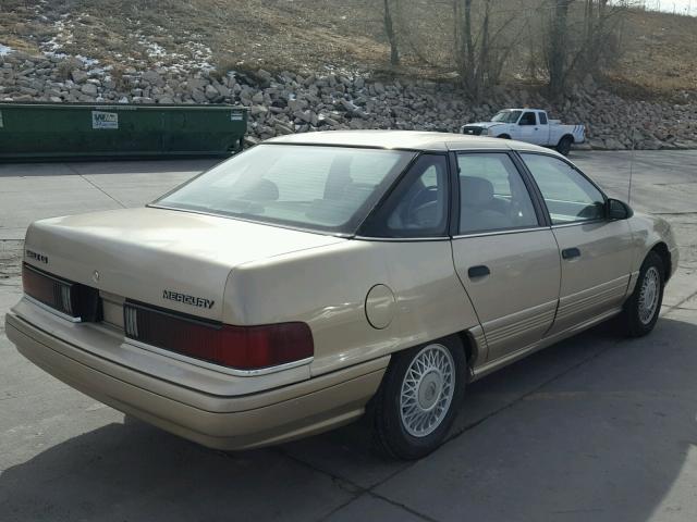 1MECM5340LG642418 - 1990 MERCURY SABLE LS GOLD photo 4