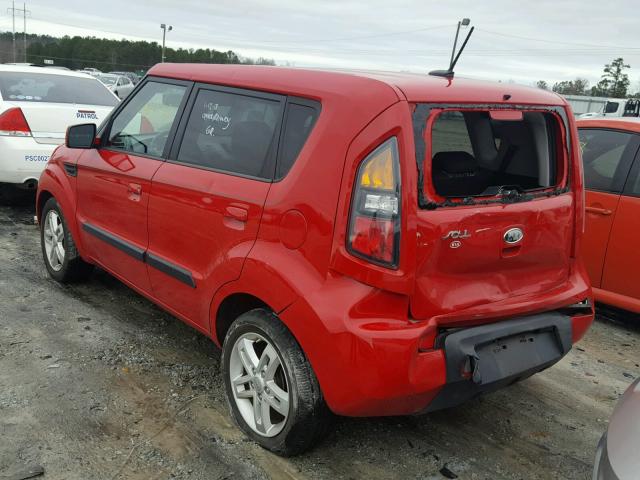 KNDJT2A27A7114545 - 2010 KIA SOUL + RED photo 3