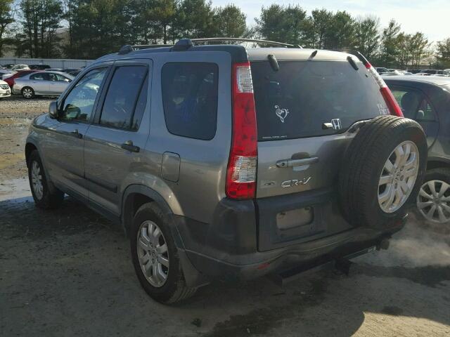 JHLRD78895C041170 - 2005 HONDA CR-V EX GRAY photo 3