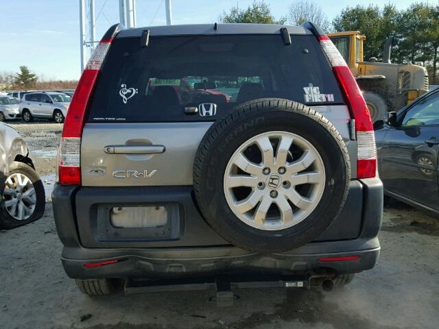 JHLRD78895C041170 - 2005 HONDA CR-V EX GRAY photo 9