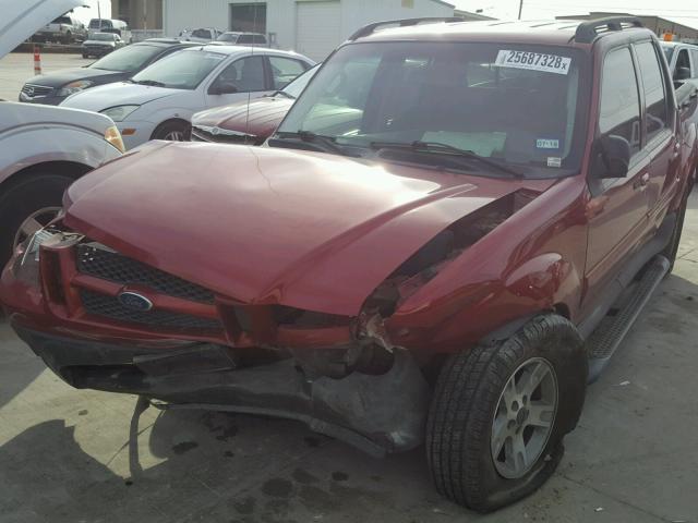 1FMZU67K65UB82434 - 2005 FORD EXPLORER S RED photo 2