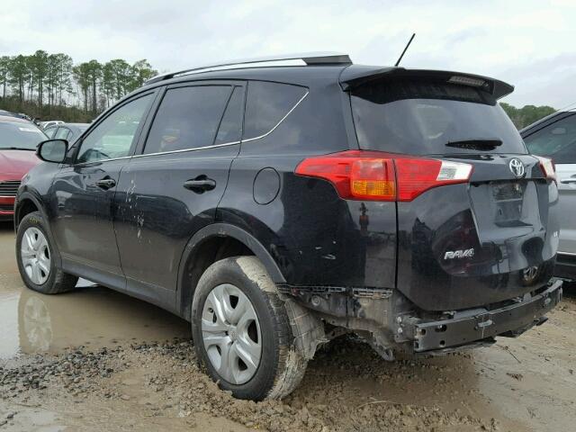 2T3ZFREV9EW122762 - 2014 TOYOTA RAV4 LE BLACK photo 3