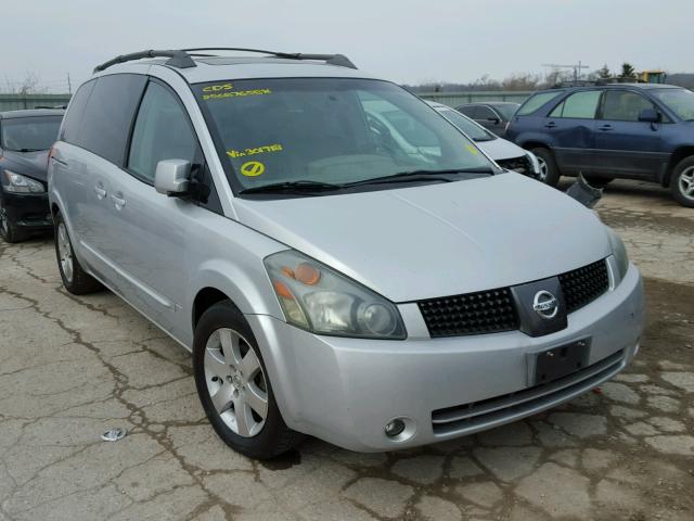 5N1BV28U34N301718 - 2004 NISSAN QUEST S SILVER photo 1