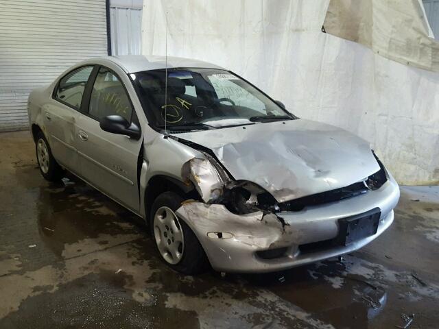 1B3ES46C51D149184 - 2001 DODGE NEON SE SILVER photo 1