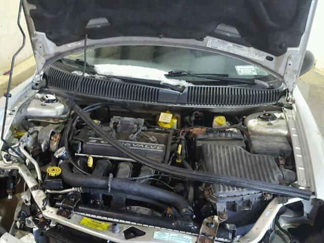 1B3ES46C51D149184 - 2001 DODGE NEON SE SILVER photo 7