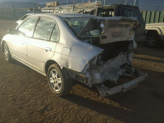 1HGES15593L002313 - 2003 HONDA CIVIC LX SILVER photo 3