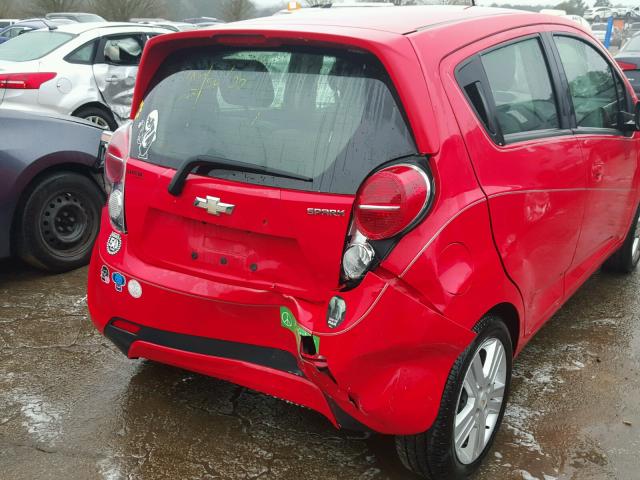 KL8CD6S92DC503462 - 2013 CHEVROLET SPARK 1LT RED photo 9