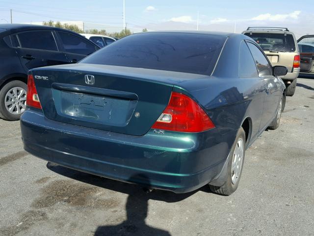 1HGEM22502L055226 - 2002 HONDA CIVIC LX GREEN photo 4