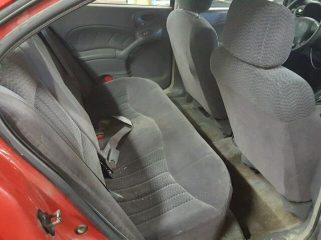 1G2NF52T91M538087 - 2001 PONTIAC GRAND AM S RED photo 6