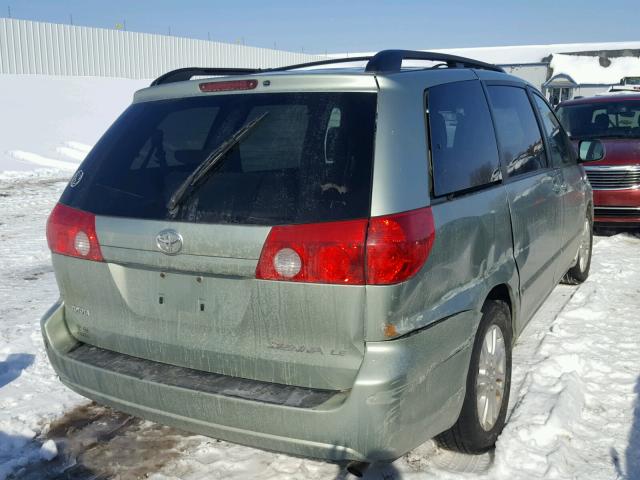 5TDKK4CC6AS320020 - 2010 TOYOTA SIENNA CE GREEN photo 4