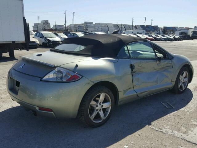 4A3AL25FX8E031742 - 2008 MITSUBISHI ECLIPSE SP GREEN photo 4