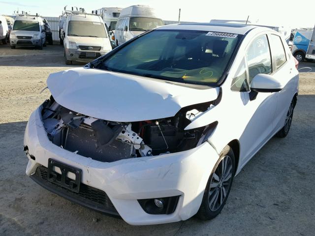 3HGGK5H74HM709760 - 2017 HONDA FIT EX WHITE photo 2