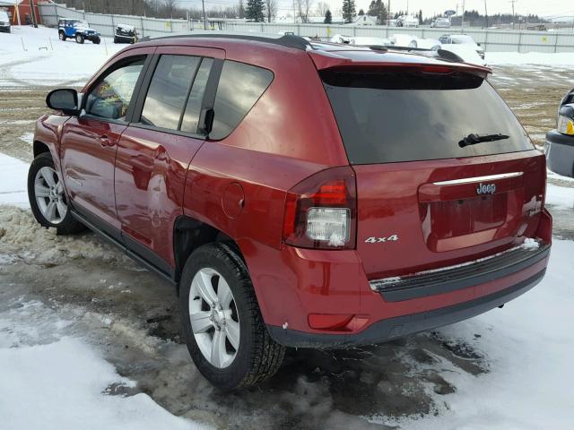 1C4NJDBB0GD521540 - 2016 JEEP COMPASS SP MAROON photo 3