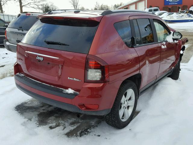 1C4NJDBB0GD521540 - 2016 JEEP COMPASS SP MAROON photo 4