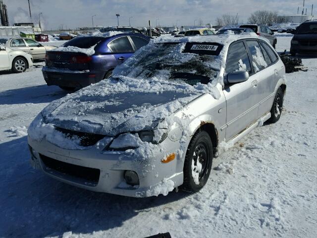 JM1BJ245231187344 - 2003 MAZDA PROTEGE PR SILVER photo 2