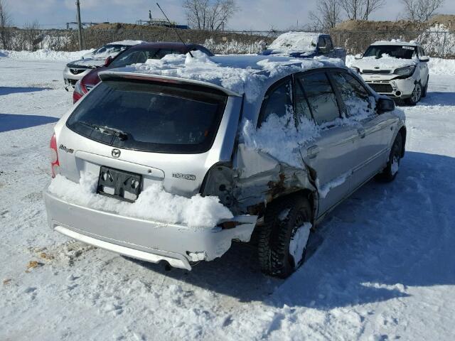 JM1BJ245231187344 - 2003 MAZDA PROTEGE PR SILVER photo 4