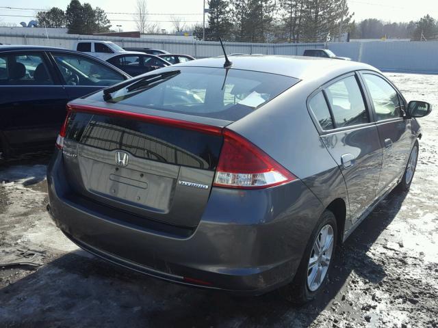 JHMZE2H78AS004601 - 2010 HONDA INSIGHT EX GRAY photo 4