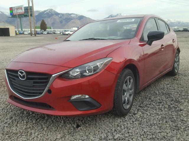 JM1BM1T70E1208733 - 2014 MAZDA 3 SV RED photo 2