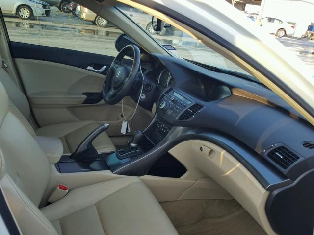 JH4CU2F60DC001435 - 2013 ACURA TSX TECH WHITE photo 5