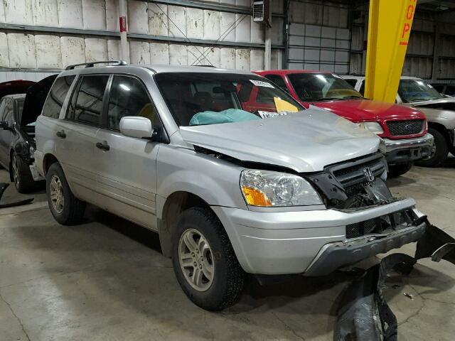 2HKYF18563H572284 - 2003 HONDA PILOT EXL SILVER photo 1