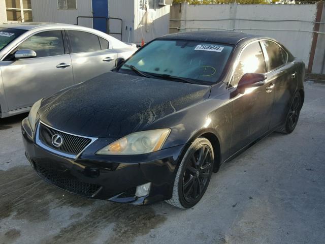 JTHBK262X82068294 - 2008 LEXUS IS 250 BLACK photo 2