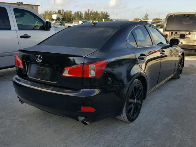 JTHBK262X82068294 - 2008 LEXUS IS 250 BLACK photo 4