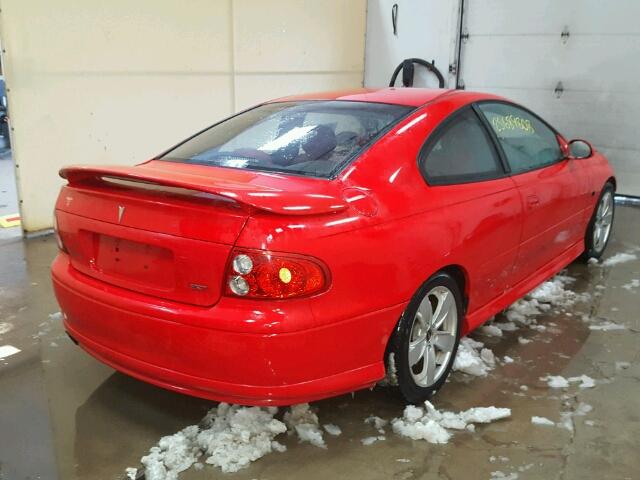 6G2VX12G14L239084 - 2004 PONTIAC GTO RED photo 4