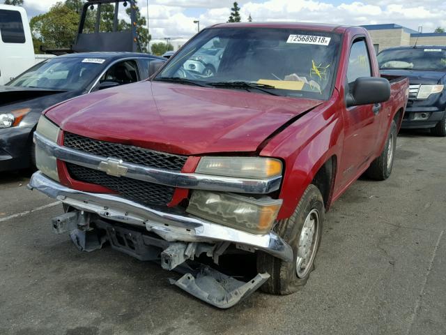 1GCCS146158203368 - 2005 CHEVROLET COLORADO RED photo 2