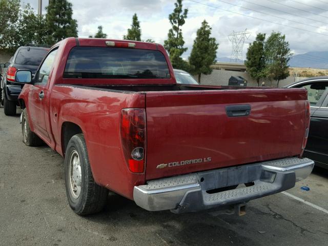 1GCCS146158203368 - 2005 CHEVROLET COLORADO RED photo 3