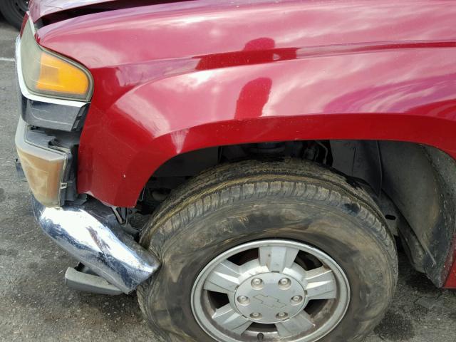 1GCCS146158203368 - 2005 CHEVROLET COLORADO RED photo 9