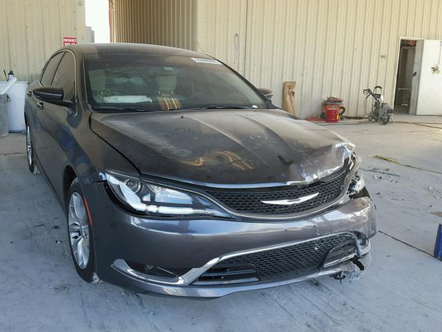 1C3CCCCG5FN517387 - 2015 CHRYSLER 200 C CHARCOAL photo 1