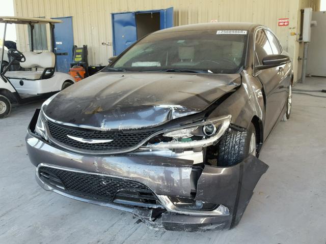 1C3CCCCG5FN517387 - 2015 CHRYSLER 200 C CHARCOAL photo 2