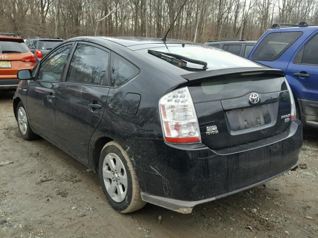 JTDKB20U887782567 - 2008 TOYOTA PRIUS BLACK photo 3