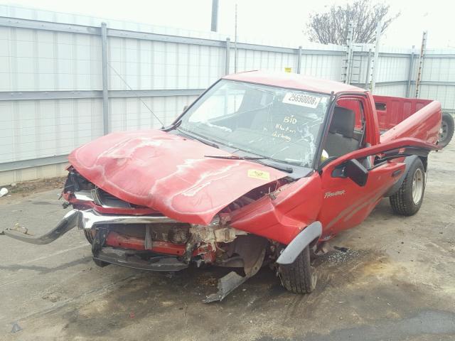 1N6DD21Y0WC337651 - 1998 NISSAN FRONTIER X RED photo 2