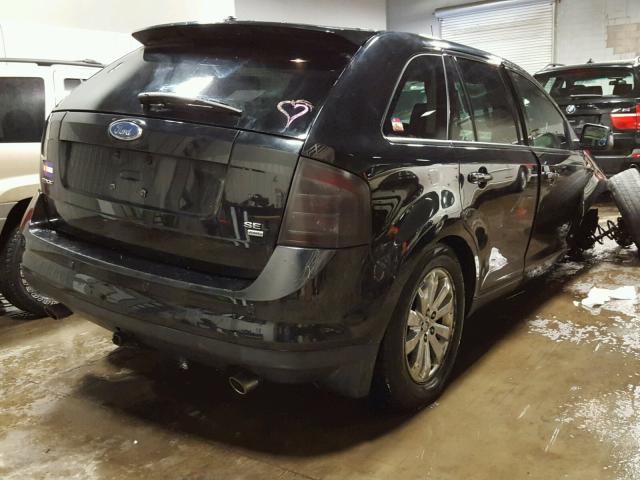 2FMDK49C47BA72419 - 2007 FORD EDGE SEL P BLACK photo 4