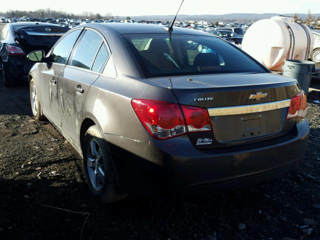 1G1PC5SB7E7180957 - 2014 CHEVROLET CRUZE LT GRAY photo 3